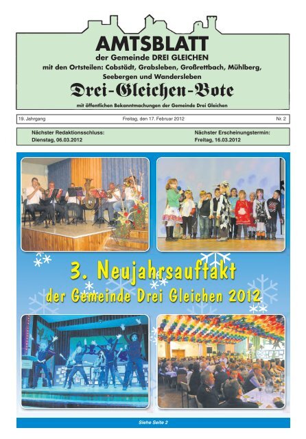 3. Neujahrsauftakt - Gemeinde Drei Gleichen