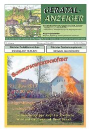 Geratalanzeiger Nr. 12 vom 12.06.2013 - Verwaltungsgemeinschaft ...