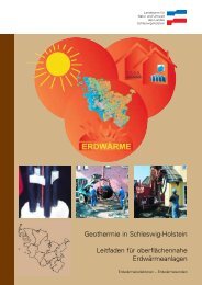 Geothermie in Schleswig-Holstein Leitfaden für oberflächennahe ...