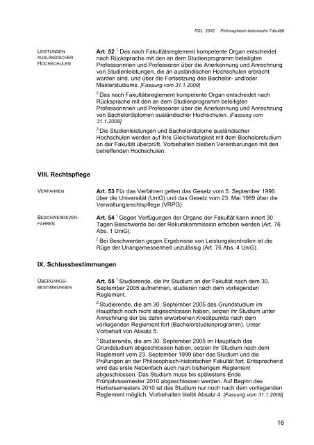 RSL Phil.-hist. Fak. - Institut für Germanistik - Universität Bern