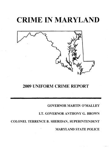 crime in maryland - Governor's Office of Crime Control & Prevention ...