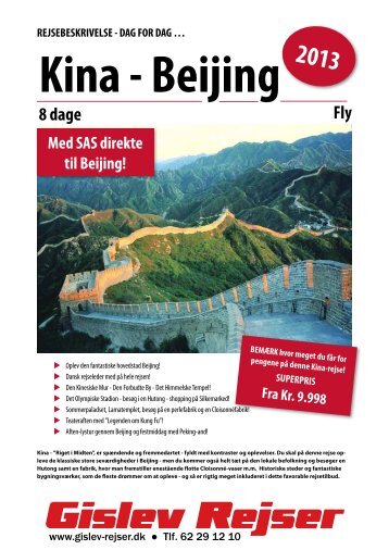 Kina - Beijing - Gislev Rejser