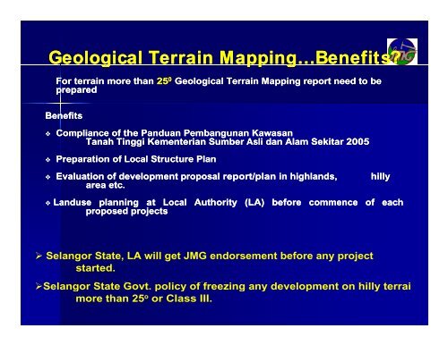 Geological Terrain Mapping for Landuse Planning