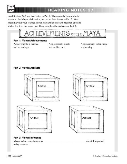 READING NOTES 27