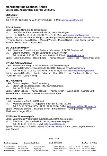 Mehrkampfliga 1. Magdeburg 1950 ev