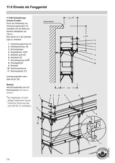 Hünnebeck Bosta 100 A+V - Geruest