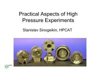 Practical Aspects of High Pressure Experiments