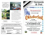 September 09 - Germania Club of Hamilton