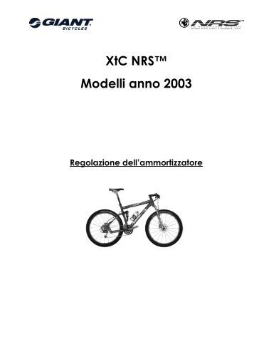 Regolazione ammortizzatore NRS - Giant Bicycles