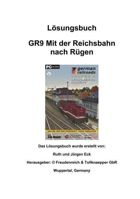 Lösungsbuch GR9 Mit der Reichsbahn nach Rügen - German ...