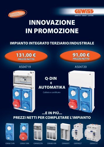 INNOVAZIONE IN PROMOZIONE - Gewiss