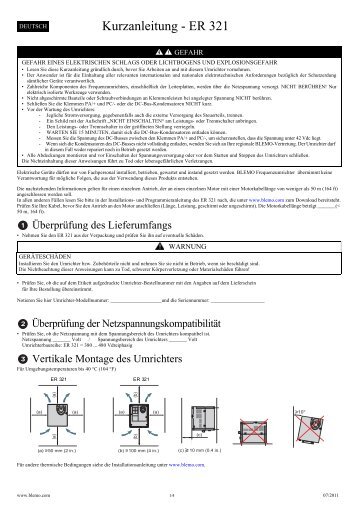 Schnellstartanleitung ER321 02.fm - Blemo