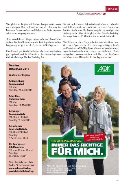 Aktuelles / Fitness 03/2013 - Gesundheitsnetz Ostalbkreis