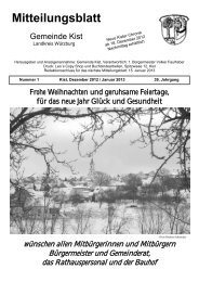 Mitteilungsblatt Weihnachten 2012 / Januar 2013 - Gemeinde Kist