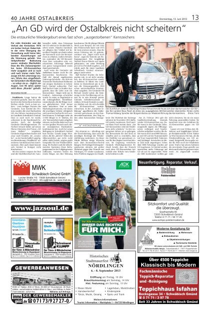 40 Jahre Ostalb - Gmünder Tagespost