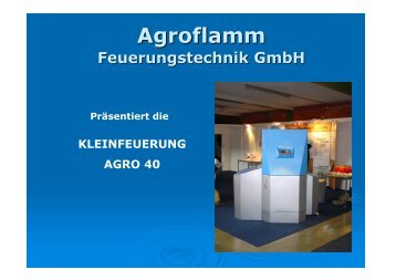 Agroflamm Feuerungstechnik GmbH - Getreideheizung