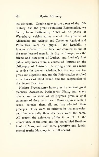 Mystic masonry, or, The symbols of freemasonry and the greater ...