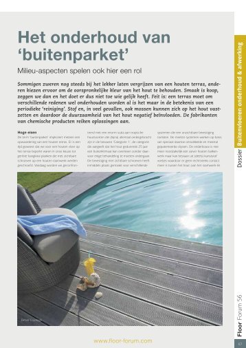 Het onderhoud van 'buitenparket' - B-Fix