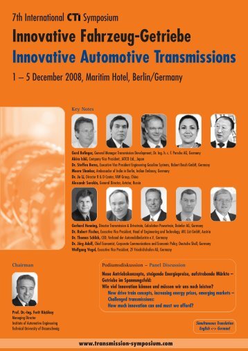 Innovative Fahrzeug-Getriebe Innovative Automotive Transmissions