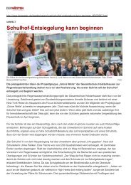 Schulhof-Entsiegelung kann beginnen - Gesamtschule Holsterhausen