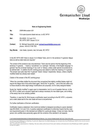 DWR-MHs-extern-001_Full scale dynamic blade test acc ... - GL Group