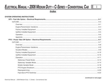 ElEctrical Manual – 2008 MEdiuM duty – c-SEriES ... - GM UPFITTER