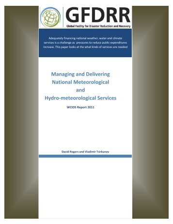 Managing and Delivering National Meteorological and - GFDRR