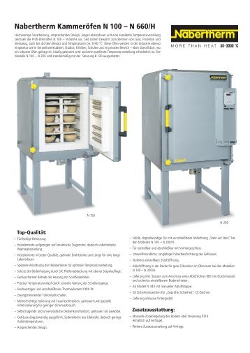 Nabertherm Kammeröfen N 100 – N 660/H - Gerstaecker