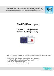 Die POINT-Analyse Block 7*: Möglichkeit der ... - Global Innovation
