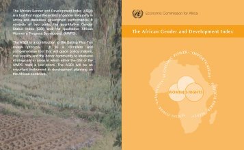 The African Gender and Development Index (AGDI) - United Nations ...