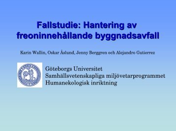 Fallstudie Göteborgs universitet