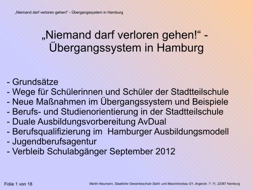 Praesentation Forum 1 Reform Uebergang Schule Beruf.pdf - GEW