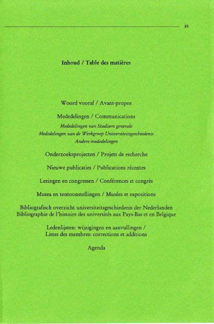 Jaargang / Année 3, 1997, nr. 1 - Gewina
