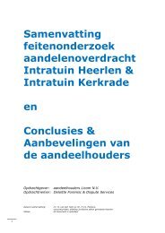 Bijlage 1: WSW/Intratuin-Deloitte rapport - Bestuurlijke informatie ...