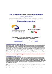 Kooperationsseminar - Gesunde Bauarbeit