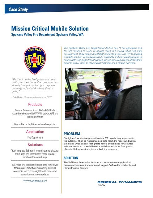 Mission Critical Mobile Solution - Itronix