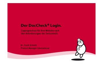 Der Doccheck® Login.