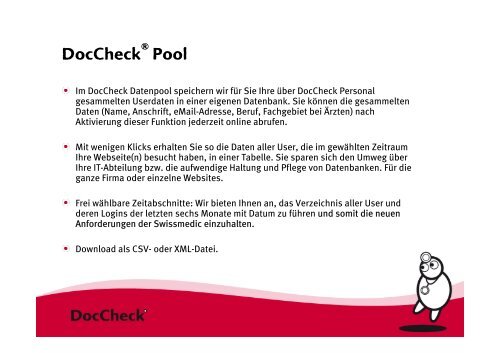 Der Doccheck® Login.