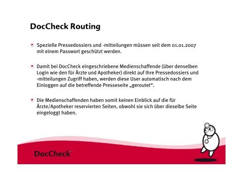 Der Doccheck® Login.