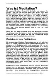 Was ist Meditation - Meditation am Obermarkt