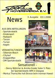 3. Ausgabe 11/2008 - Sportclub Hoyerswerda eV