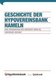 GESCHICHTE DER HYPOVEREINSBANK HAMELN