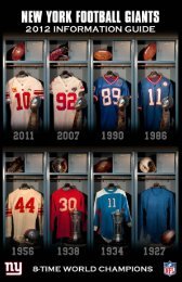 2012 Media Guide - New York Giants - NFL.com