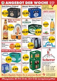 ANGEBOT DER WOCHE Greifen - Getränkefachmarkt Scherer