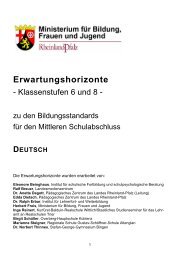 Erwartungshorizonte - Bildungsserver Rheinland-Pfalz