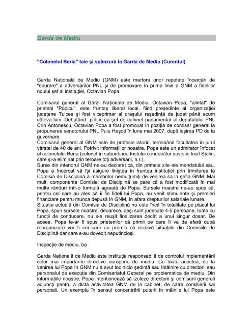 Garda De Mediu Garda Nationala De Mediu