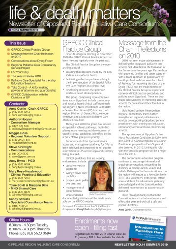 GRPCC Newsletter - Summer 2010 - GHA Central
