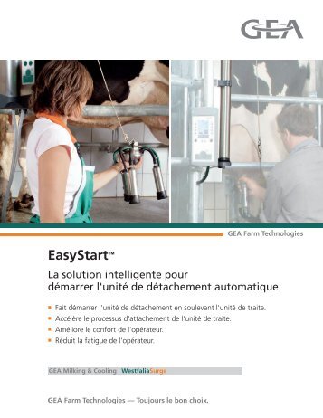 EasyStart™ - GEA Farm Technologies
