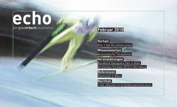 echo - Glas Trösch Beratungs-GmbH