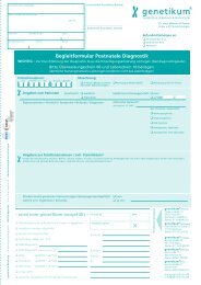 Download Begleitformular postnatale Diagnostik - genetikum